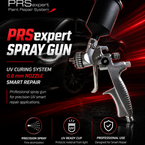 PRSexpert Spray Gun – UV Curing System, 0.8 mm Nozzle, Smart Repair